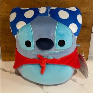 NEW Disney Lilo STITCH Superhero Bra Bandana Cape Alien Squishmallows Plush Toy